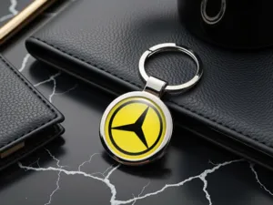 Mercedes Key Chain Metal Alloy Durable Design